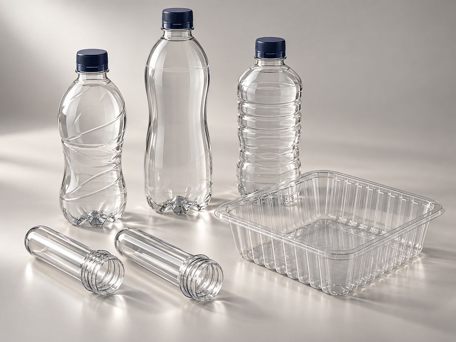 PET bottles, preforms and food container